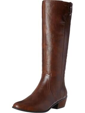 Dr. Scholl's Women's Brilliance Zip-up Knee High Boots Size 7 Whiskey